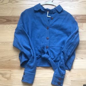 Free people crop blouse